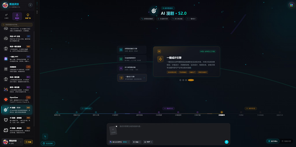 菁选灵创全自动工作流